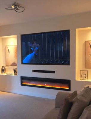 Living room media wall project