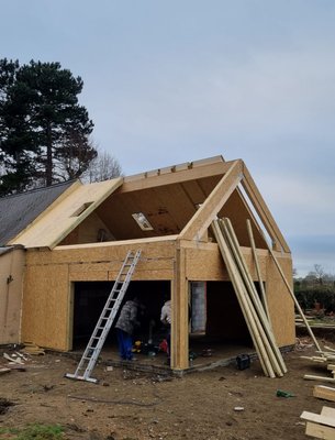 SIP panel construction project